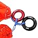 GM CLIMBING Red Small Rappel Ring 25kN for Rock Climbing Arborist Rescue Slackline Hammock Pack of 5