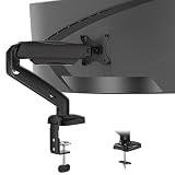 WALI Triple Monitor Mount for up to 49 inch Ultrawides on Top Bracket and 34 inch Screens on Side Brackets, Tall Triple Monitor Stand for Desk, Heavy Duty Monitor Arm up to 33 lbs (GSDM003XLN), Black