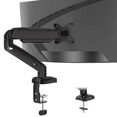 WALI Triple Monitor Mount for up to 49 inch Ultrawides on Top Bracket and 34 inch Screens on Side Brackets, Tall Triple Monitor Stand for Desk, Heavy Duty Monitor Arm up to 33 lbs (GSDM003XLN), Black