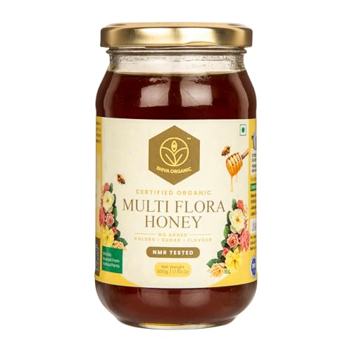 Image of Shiva Organic Raw Multi Flora Honey 500g | 100% Pure NMR Tested | Raw and Unprocessed