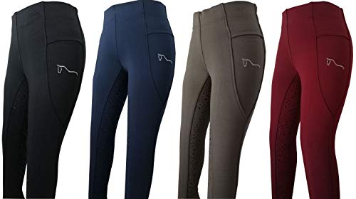 ReitsportPlus Reitleggings Kinder Silikon Vollbesatz Reithose Grip Cover