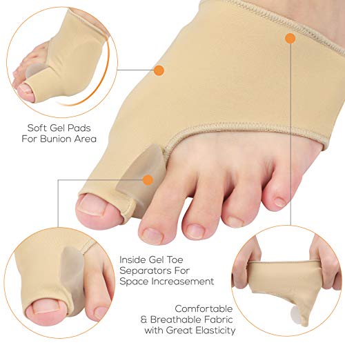 Joanete corretor, Andoer Conjunto de corretores de joanete 13 unidades Kit de mangas protetoras de a