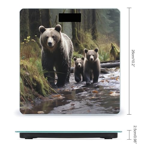 Báscula digital de baño Mother Bear y sus ositos 400 lb miniatura 2
