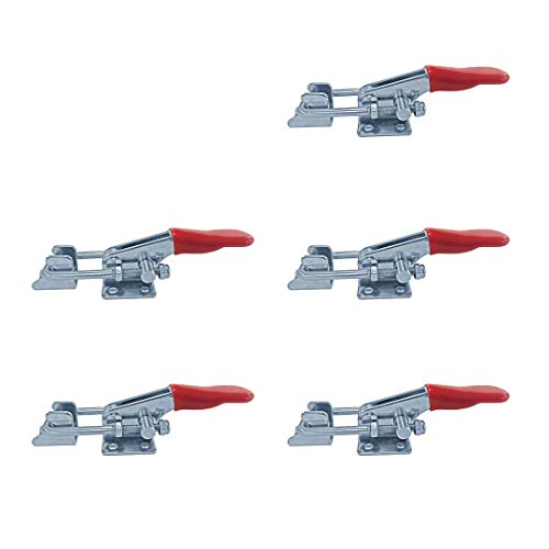 (5 Pack) 360LB U-HOOK FLG BASE LATCH CLAMP STAINLESS STEEL