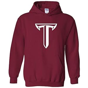 AH02 – Troy Trojans Primary Logo Hoodie – Medium – Cardinal