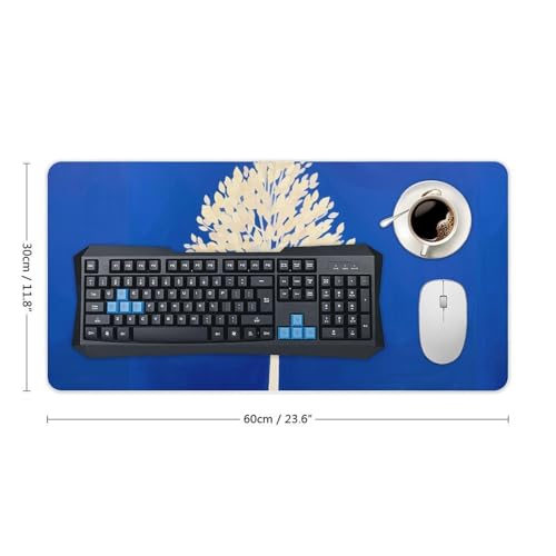 Protector de escritorio blanco grande antideslizante y resistente al agua miniatura 2
