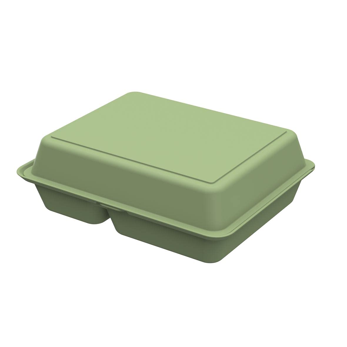 elastoREuseMenu Box Take Away Packaging – Food Container to Go Large Lunch Box Including Dividers Sustainable Reusable Container 1.2 L Dishwasher Safe (