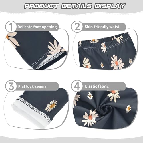 Toddler Girls Leggings Printed Yoga Pants Leggings Little Daisy Seamless for Kids3