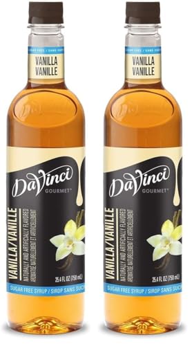 Image of DaVinci Gourmet Sugar Free Vanilla Syrup, 25.4oz (Pack of 2)