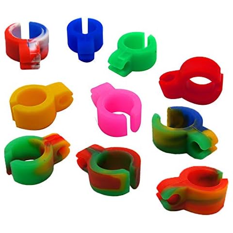 Shuny 10 pcs Cigarette Holder Ring, Hands Free Smoking Ring, Adaptable Smoking Ring Keep Hands Free for Console Gamers Guitar Players and Driver, Enjoying Leisure Activities Like Gaming Cover