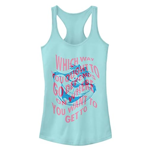 Disney Cheshire Cat 'Which Way' Wave Racerback Tank