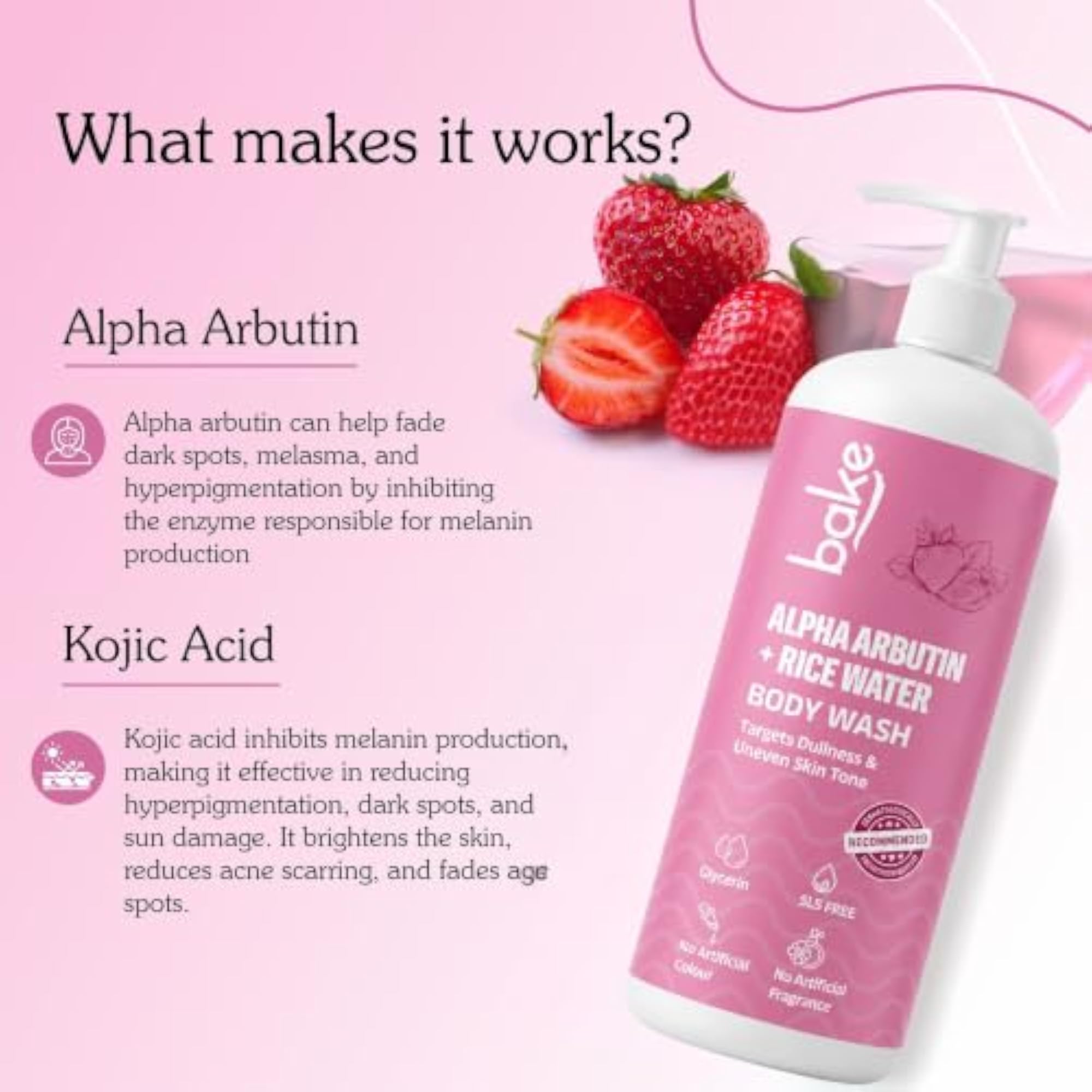 Alpha Arbutin & Rice Water Brightening Body Wash