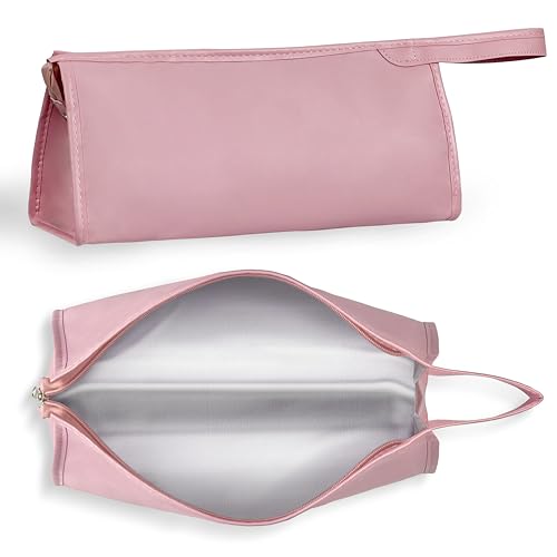HomeGadget Bolsa de Viaje para Secador de Pelo - [35 cm x 14 cm x 15 cm] - Funda de Cuero Sintético con Asa - Ideal Compatible con Dyson Airwrap - Rosa