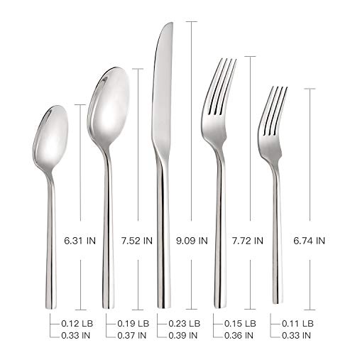 Silverware-Set-Flatware-Set-40-Pieces-Stainless-Steel-Cutlery-Set-Hexagonal-Pattern-Mirror-Finished-Home-Daily-Use-Housewarming-Wedding-Gift-Service-for-8 Silverware Set Flatware Set 40 Pieces Stainless Steel Cutlery Set Hexagonal Pattern Mirror Finished Home Daily Use Housewarming Wedding Gift Service for 8