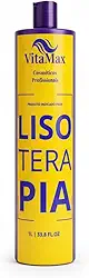 Progressiva Lisoterapia 1L – Alisamento Sem Formol Profissional, Redução de Volume, Anti-Frizz, Brilho Intenso, Com Queratina & Óleo de Argan, Compatível Todos Tipos de Cabelo, Uso Profissional/Doméstico