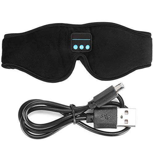 Música Antifaz para dormir Auriculares 3D Bluetooth Inalámbrico para sombrear Meditación de viajes aéreos para dormir