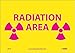 NMC National Marker Corp. R21P Radiation Area Sign, 7 Inch X 10 Inch, PS Vinyl