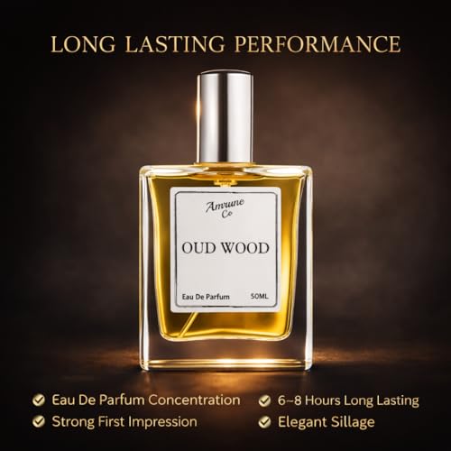 Image of Oud Wood Eau de Parfum for Men (50ml) - A Long Lasting, Smoky & Woody Fragrance with Cardamom, Sandalwood & Amber | Luxury Perfume Gift