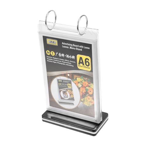 OSALADI Menu Holder Stand Restaurant Stable Base Pvc Display Holder Flyer Display Stand