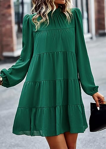 Image of KIRUNDO Women's 2026 Fall Long Sleeve Baby Doll Dresses