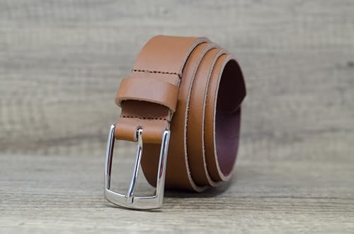 Ashford Ridge Made in England 34mm Full Grain Leather Belt with Classic Buckle3