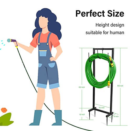 Zspeng Garden Hose Holder,Freestanding Hose Stand Hanger,Detachable Metal Hose Storage,Thicker Heavy Duty Water Hose Holder Reels For Outside Yard. #TOP1