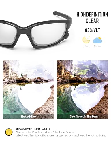 Image of BLAZERBUCK Polarized Replacement Lenses&Sock Kit for Oakley Split Jacket OO9099 Sunglass