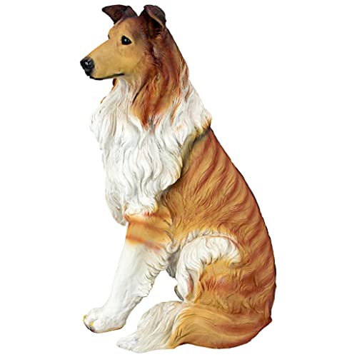 Design Toscano Ql6925 Long-Haired Collie Dog Statue,Full Color #TOP5