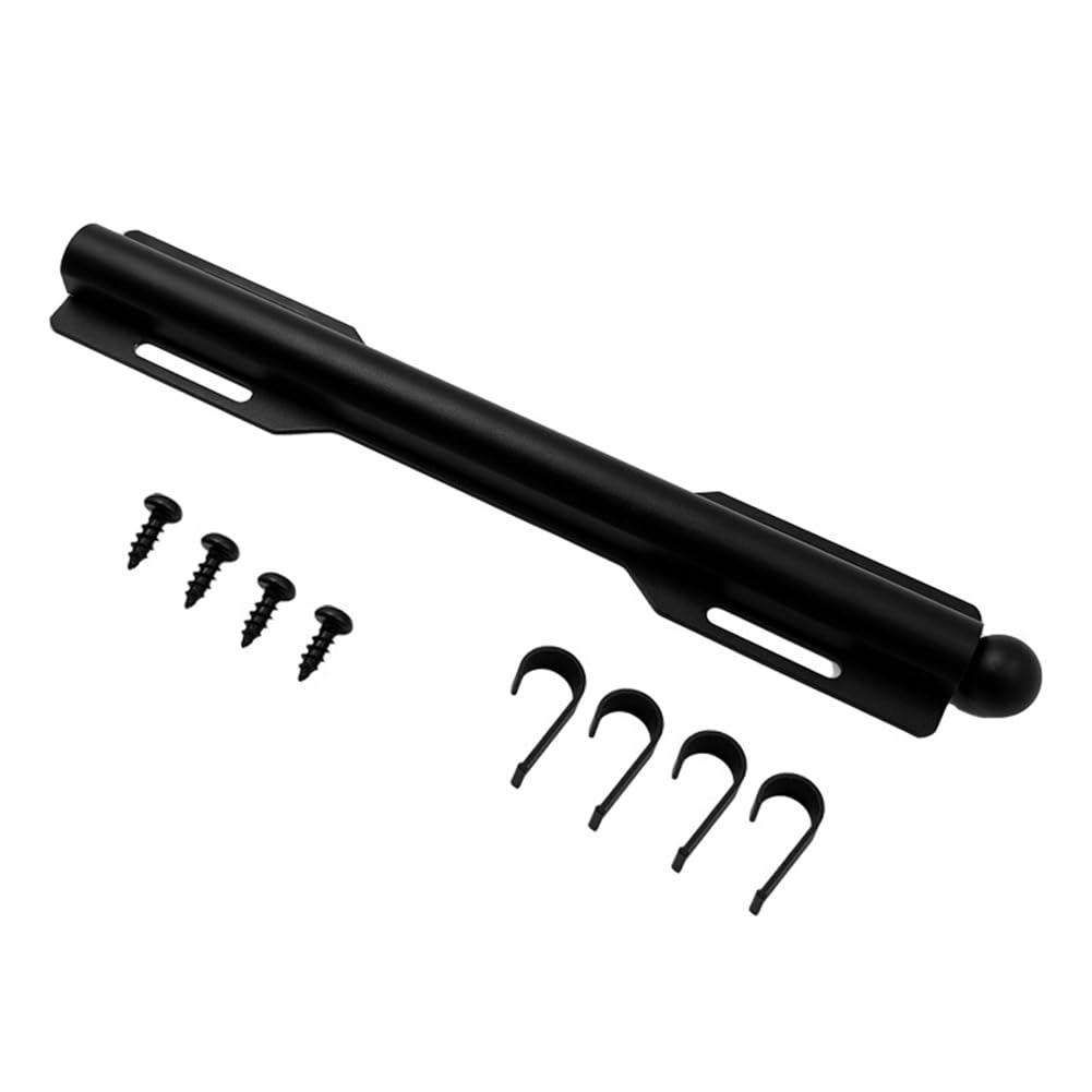 IJSDNVJNDX Black Retractable Valet Rod for Closet, Slide Out for Closet Rod with Smooth Finish Ideal for Outfit Planning