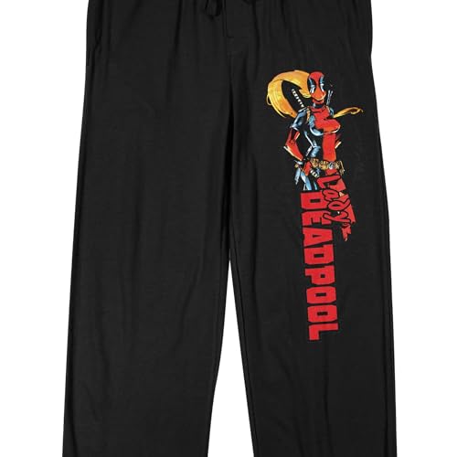 Deadpool Classic Lady Deadpool Men's Black Sleep Pajama Pants2