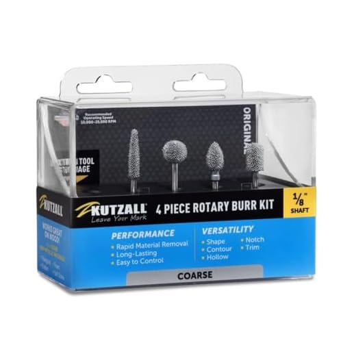 Kutzall 4-Piece Rotary Burr Kit