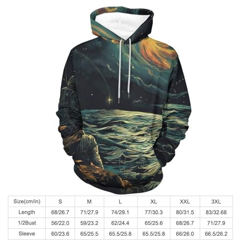 Sweatshirt Pêche Spatiale Hoodie Idéal pour Vos Sorties Urbaines - 3