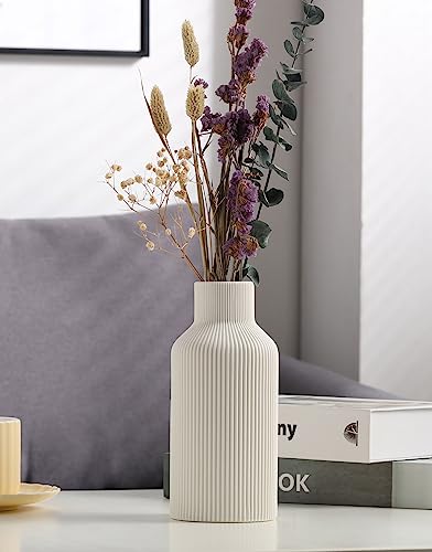 Kioxoho White Ceramic Flower Vase thumb #1