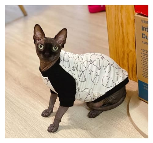 Ropa para gatos Sphynx Mao camiseta transpirable de primavera verano shooter comfort XXL 4