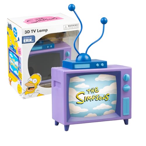 Grupo Erik LED Lampe Die Simpsons LED Licht Deko - Nachtlicht Stimmungslicht Schreibtisch - Nachttischlampe Kinder und Erwachsene Zubehör - Offizieller The Simpsons Merch Geschenke