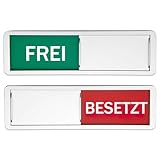 Besetzt Schild Toilette, FREI BESETZT Schilder Schiebeschilder, 17.8 x 5.2cm Toilette Schilder Zeichen mit Schieber, Besetztschild für Wartezimmer Besprechungsräume Raumstatus Raumschild