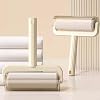 Strong Adhesion Plastic Lint Roller with Clear Cover Elegant Solid Color Roller Lint Remover Manual Lint Remover Quickly Removes Fur Portable