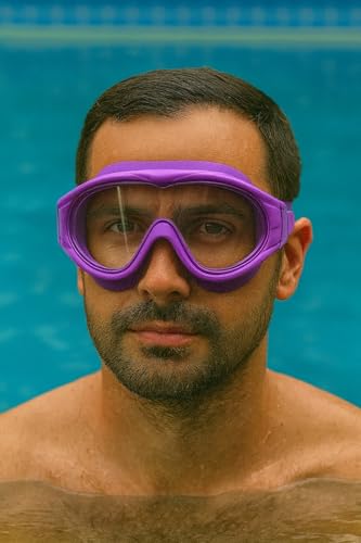 Image of VRT Kids /Men /Women Swimming Goggles Diving Goggles Anti Fog Silicone Waterproof Swimming Goggles (Purple)