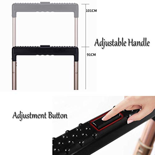 WLKINF Treppensteigen Einkaufstrolley mit 8 Rädern/Sitz/30L Kapazität Tasche Leichte Aluminiumlegierung Korb Markt… – Bild 4