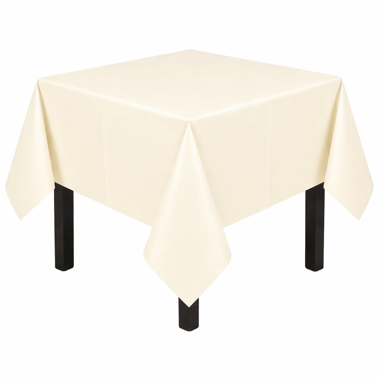Pack Of 2 IVORY Paper Table Covers (Caroline){90cm x 90cm}