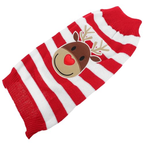 Chaleco Navideño para Perro ERINGOGO XL Rojo
