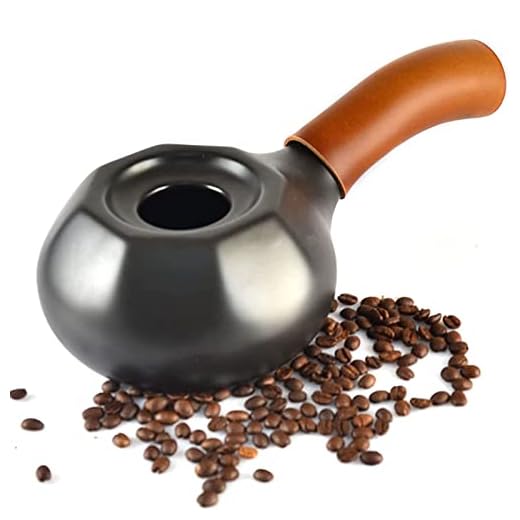 Práctico Tostador de Granos de café de cerámica, máquina tostadora de Granos de café, Estufa para Hornear Frijoles domésticos, Tostador de Frijoles pequeños de Fuego Recto