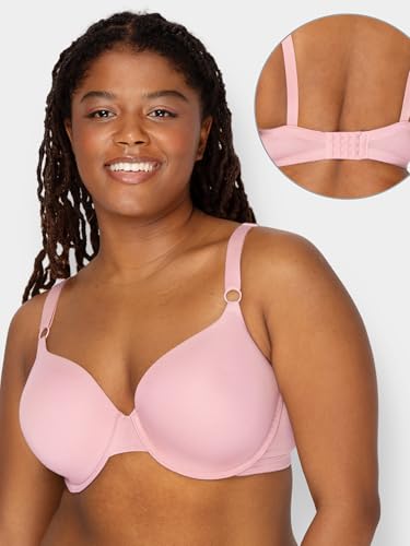 Image of Fruit of the Loom Women's Smooth Cotton T-Shirt Bra - Ultra-Soft, Flexible, and Invisible Under Tees