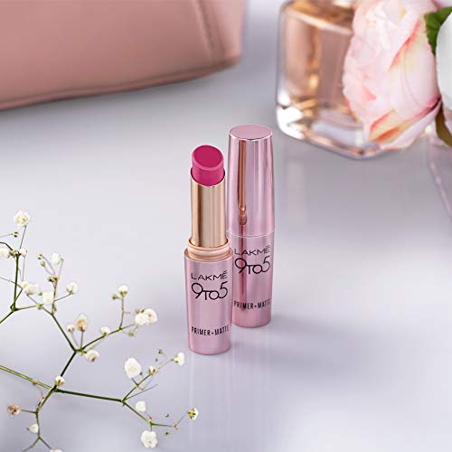 Image of Lakme 9 to 5 Primer + Matte Lip Color, MP18 Plum Pick, 3.6 g