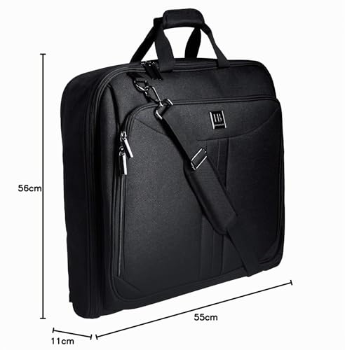 Miniatura 10 de Bolsa Portatrajes De Viaje Para 3 Trajes Hombre, Grande Xl Funda Para Ropa Y Traje Con Correa Para El Hombro Ajustable, El Equipaje De Mano De Cabina, Carry On Para Negocios, Regalos Originale