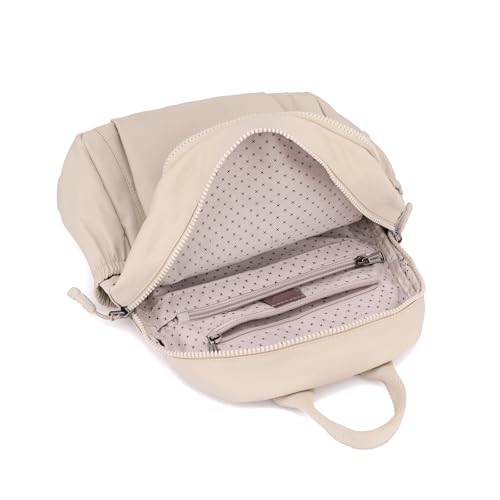 Image of Tanweibago Mini Nylon Women Backpacks,11L Small Ladies backpacks Casual Lightweight Women Shopping Travel Daypack (Z1-beige)
