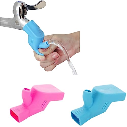 Image of 4pc Faucet Water Tap Extender Spout for Kids, Toddlers, and Babies - Safe, Easy to Install Sink Extender for Your Home Bathroom or Kitchen