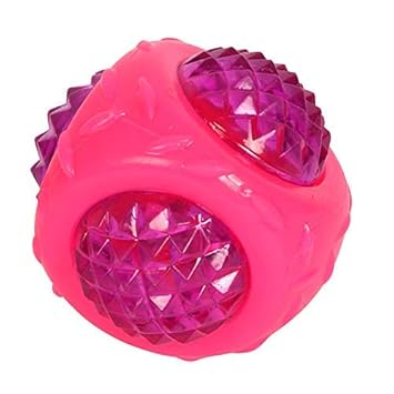 PSK PET MART Non-Toxic Teething and Training Lighting Ball with Sound Good for Puppies & Adult Dog's