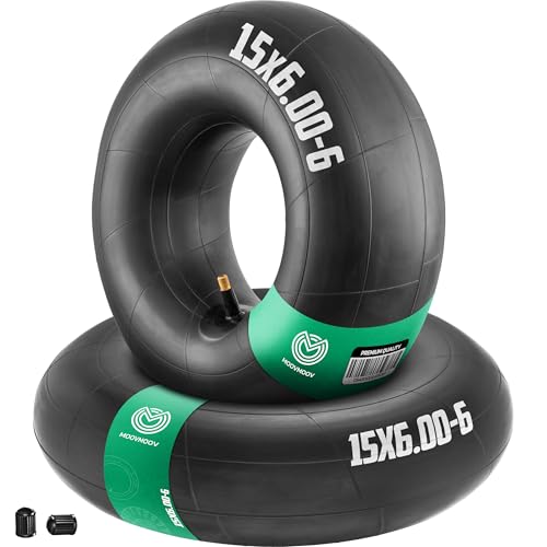 MoovMoov Chambre à Air 15 pouces pour pneus 15x6.00-6 et 15x6.50-6 - Pour Tondeuse Autoportée, Tracteur Tondeuse, Voiturette de Golf, Remorque de Jardin -...