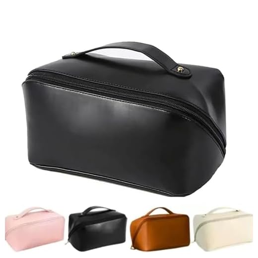 Bolsa Necessaire Feminina Organizador Maquiagem Viagem Blogueira cosméticos Bolsa Cosmética-Lene (Preto)